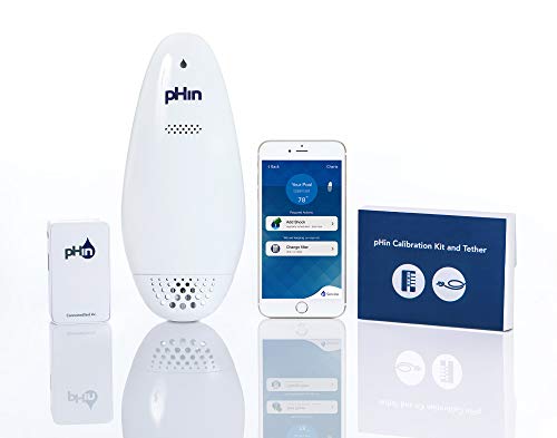 pHin Smart Water Care Monitor for Pools, Hot Tubs and Spas - 24/7 Continuous Water Testing + Know When to Add Chemicals with Automatic App Notifications (New & Improved)
