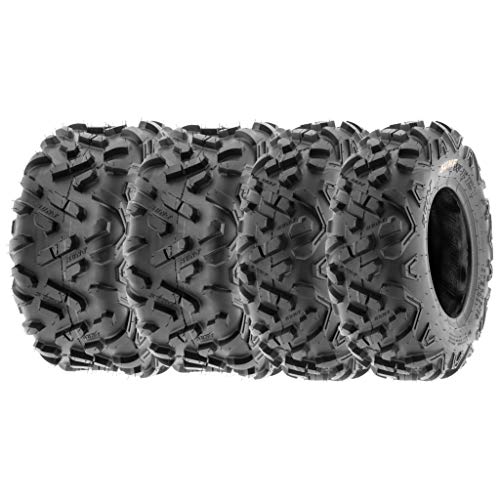 SunF 145/70-6 16x8-7 ATV UTV Tires 6 PR Tubeless A051 POWER II [Bundle]