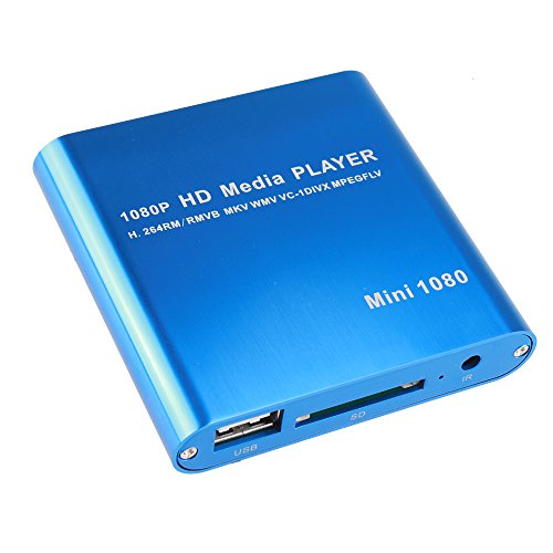 AGPtEK Mini 1080P Full HD Digital Media Player - MKV/ RM-SD/ USB HDD-HDMI