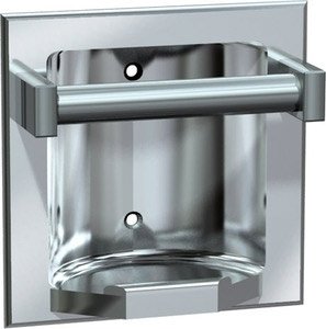 ASI 7410-S, Soap Dish w/Bar, Recessed, Satin