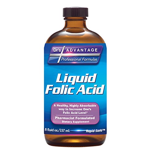 Liquid Folic Acid 800 MCG, 8 oz.