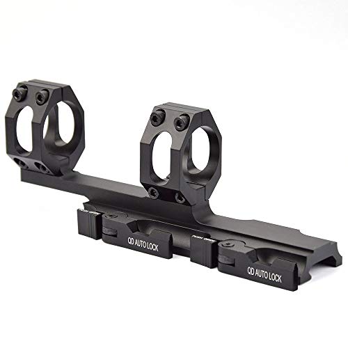 SAMTEC Dual Ring Scope Mount - Cantilever Scope Mount 1 inch/30mm with Quick Release, Offset Scope Mount for Picatinny Rail