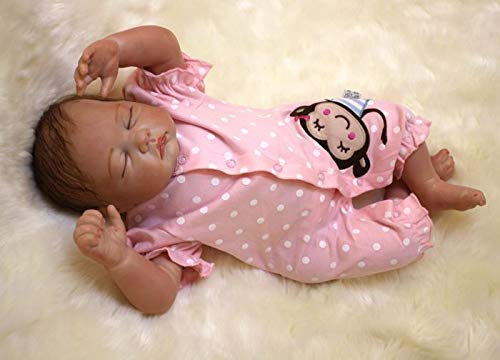Reborn Baby Dolls 22' Cute Realistic Soft Silicone Vinyl Dolls Newborn Baby Dolls with Clothes