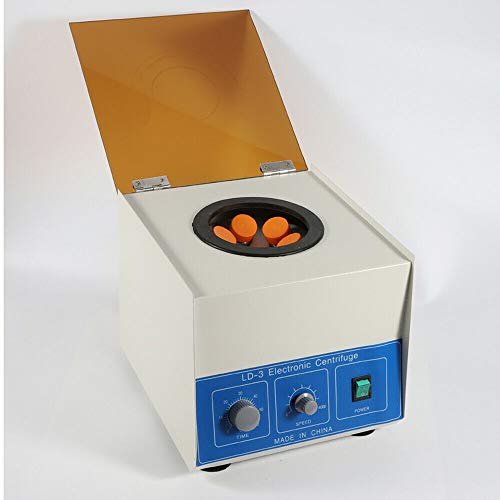 Electric Benchtop Centrifuge 4000r/min Lab Practice Centrifugal Machine 6X50ml Large Capacity Low Noise Convenient Operation for Experimental Pharmaceutical Research etc.