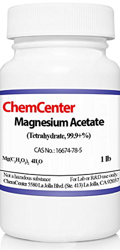 Magnesium Acetate, Reagent, 99.9% min, 1 lb.