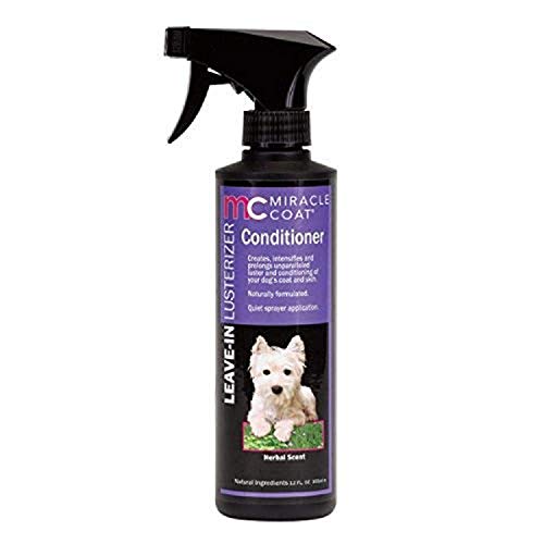 Miracle Care, Miracle Coat, Leave-In Lusterizer Conditioner, For Dogs, Herbal Scent, 12 fl oz (355 ml)
