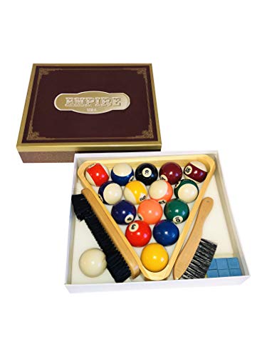 Empire USA Deluxe Billiard 10 Pieces Accessory Kit - with one Set of 2-1/4' Billiard Ball Set