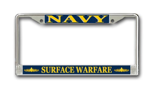 MilitaryBest U.S. Navy Surface Warfare Officer License Plate Frame