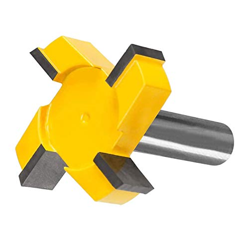 Spoilboard Surfacing Router Bit, 1/2 Inch Shank Carbide Tipped Surface Planing Bottom Cleaning Cutter Slab Flattening Router Bit It Wood Milling Cutter Planer Woodworking Tool