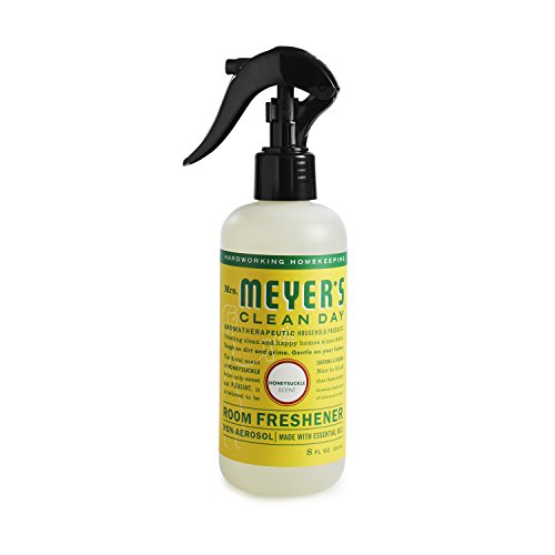 Mrs. Meyer's Clean Day Room Freshener Spray, Instantly Freshens the Air with Honeysuckle Scent, 8 oz