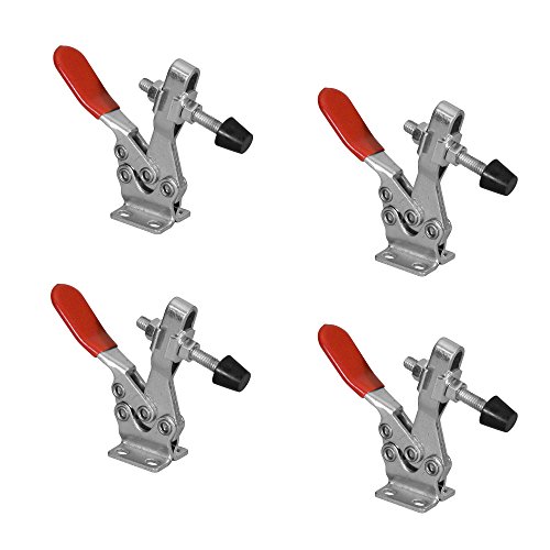 POWERTEC 20326 Horizontal Quick-Release Toggle Clamp, 500lbs Capacity, 225D, (pack of 4)