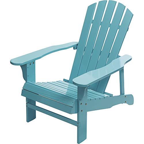 Leigh Country Classic Painted Acacia Wood Adirondack Chair - Turquoise