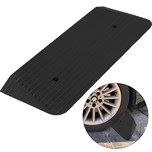 Mophorn Curb Ramp 1.9Inch Rise, Rubber Curb Ramp Heavy Duty, 43.1 Inch Length Sidewalk Curb Ramp, Driveway Ramps for The Curb, for Forklifts, Trucks, Buses