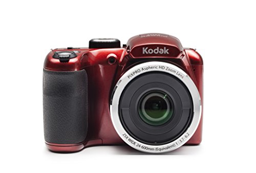 Kodak PIXPRO Astro Zoom AZ252-RD 16MP Digital Camera with 25X Optical Zoom and 3' LCD (Red)