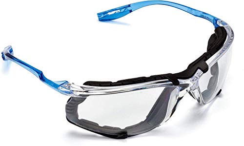 3M Personal Protective Equipment Safety Glasses, Virtua CCS Protective Eyewear 11872, Removable Foam Gasket, Clear Anti-Fog Lenses, Corded Ear Plug Control System