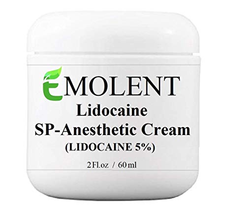EMOLENT, 5% Lidocaine Pain Relief Cream, 2 fl.oz