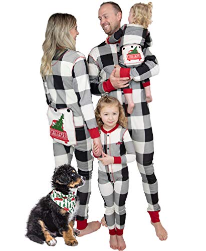 Lazy One Flapjacks, Matching Pajamas for The Dog, Baby & Kids, Teens, and Adults (Tailgate, Medium)