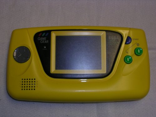 Yellow Colored Original Sega Game Gear System Core