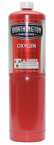 Fuel Cylinder, Oxygen, 1.4 oz