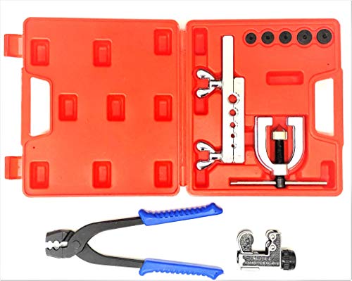 Brake line tool kit(includes inverted flare kit, tube cutter, and tubing pliers)