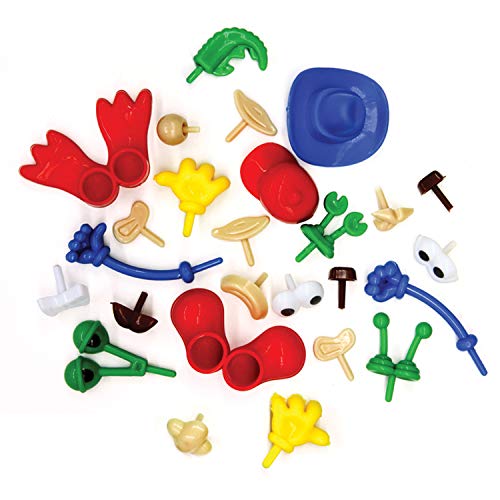 Creativity Street Modeling Dough and Clay Body Parts, Assorted