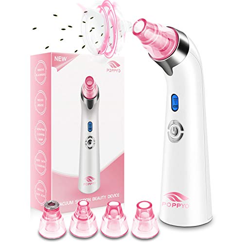 Blackhead Remover Pore Vacuum - Electric Blackhead Vacuum Cleaner Blackhead Extractor Tool Device Comedo Removal Suction Beauty Device for Women（Pink)