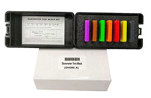 YFYIQI Type A Shore Durometer Test Block Kits for Hard Rubber Hardness Measure 7 Different Color Block