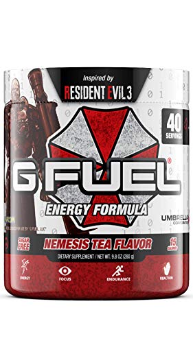 G Fuel Nemesis Tea Flavor (40 Servings) Elite Energy and Endurance Formula 9.8 oz.
