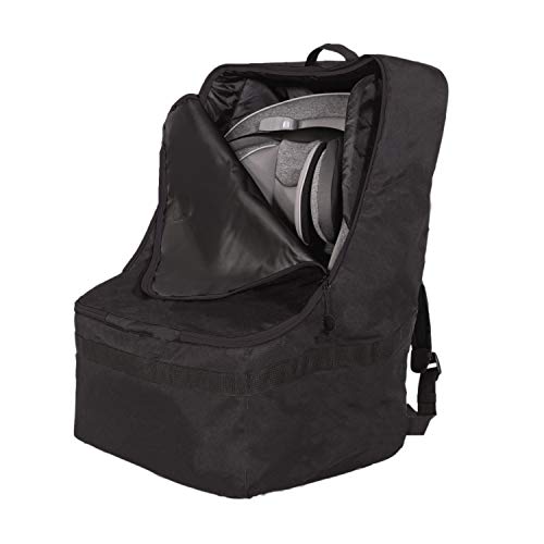J.L. Childress Ultimate Backpack Padded Car Seat Travel Bag, Black