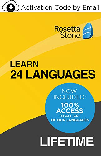 Rosetta Stone Learn Unlimited Languages| Lifetime Access - Learn 24 Languages| PC/Mac/iOS/Android Download