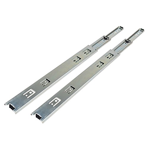 10' Side Mount Full Extension Ball Bearing Drawer Slide, 10-Inch, 1-Pair, 100-LBS Weight Capacity