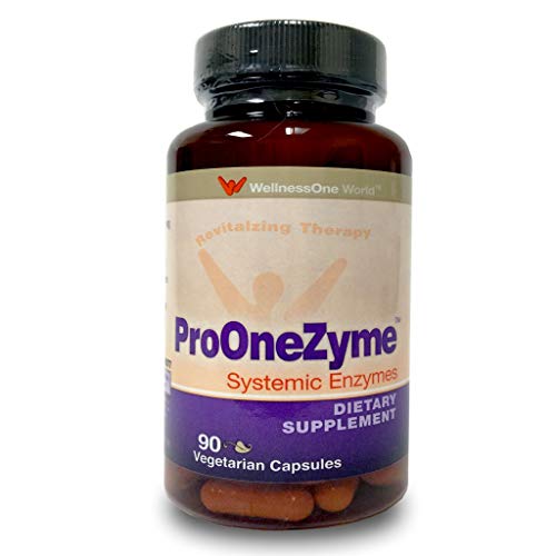 Pro-OneZyme Best Proteolytic Systemic Enzymes Supplement with Nattokinase & Seapose - Joint, Muscle, Digestion - 90 Capsules