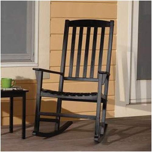 Mainstays Outdoor Rocking Chair, Black