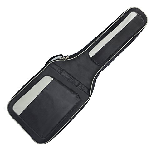 Tosnail Padded Electric Guitar Gig Bag - Backpack Shoulder Strap, Carry Handle & Pocket - Full Size 41 inch - Black