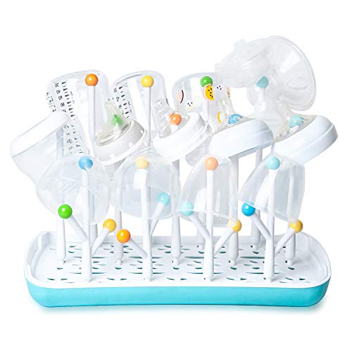 Baby Bottle Drying Rack with Drainer, Termichy Countertop Bottle Holder for Baby and Toddler