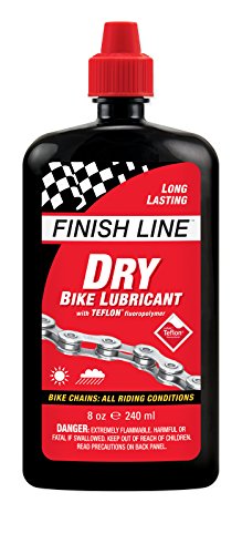 Finish Line Dry Bike Lubricant with Teflon Squeeze Bottle, 8 oz.