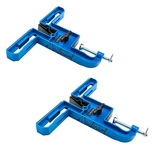 Winterial Ski and Snowboard Vise - Set of Two Non-Slip Vice Grips with Horizontal and Vertical Working Positions for Tuning, Repair and Waxing/Rubber Ski Brake Retainers and Secure Board Grip Arm