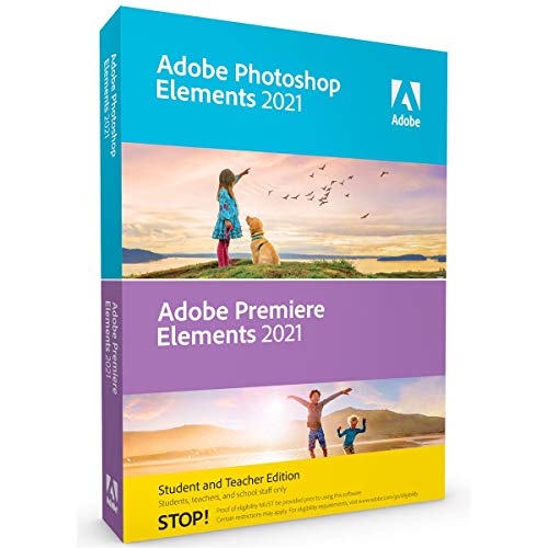 Adobe Photoshop Elements 2021 & Premiere Elements 2021 Student and Teacher [PC/Mac Disc] V.2021