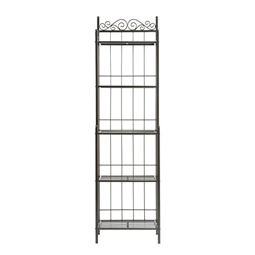 Home Decorators Collection Celtic Metal Baker' s Rack, 69.25Hx19.5W, Grey