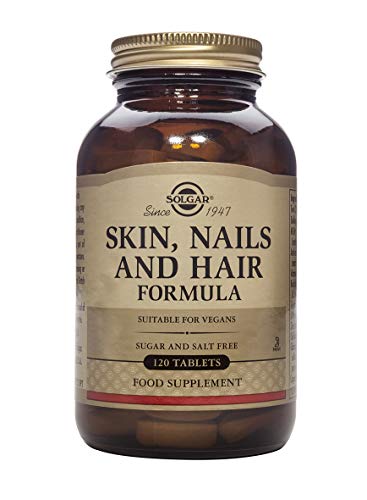 Solgar Skin, Nails & Hair, Advanced MSM Formula, 120 Tablets - Supports Collagen for Hair, Nail and Skin Health - Provides Zinc, Vitamin C & Copper - Non GMO, Vegan, Gluten & Dairy Free - 60 Servings