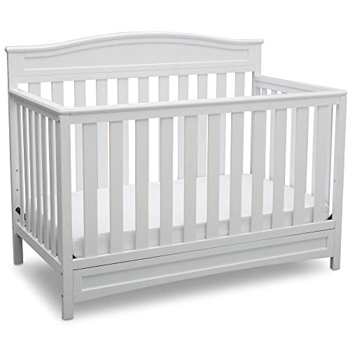 Delta Children Emery 4-in-1 Convertible Baby Crib, White
