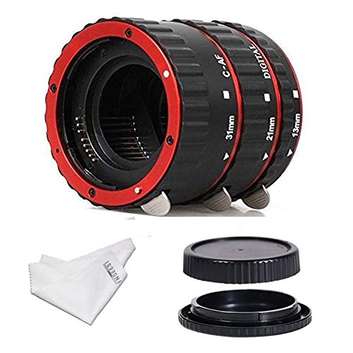 INSEESI Macro Lens Extension Tube with Lens Body and Rear Cap for Canon EOS EF Canon1D 1Ds Series 7D 5D 5DMarkII 5DMark III etc Lens