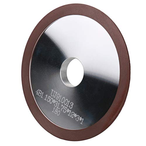 Resin Diamond Grinding Facing Wheel/Circle Saw Grinding Wheel, OD 6” x Arbor Hole 1-1/4',180 Grit for Carbide Circle Saws,1 Pack
