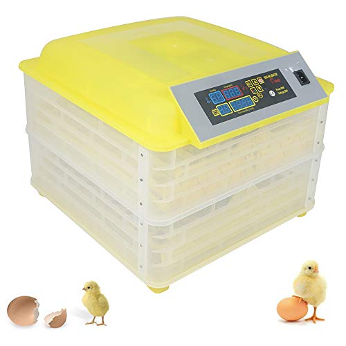 funwill Digital Automatic Egg Incubator, 96 Eggs Automatic Egg Hatcher Incubator with Temperature Control, Digital Poultry General Purpose Incubators for Chickens Ducks Birds