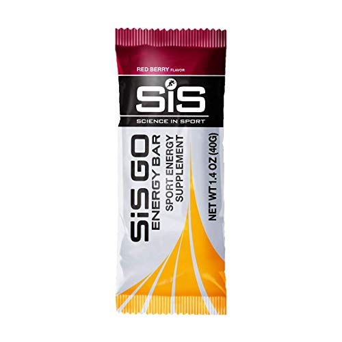 Science in Sport Energy Bars, SIS Go Energy Bars, Carbohydrate Endurance Energy, Red Berry, 20 Pack