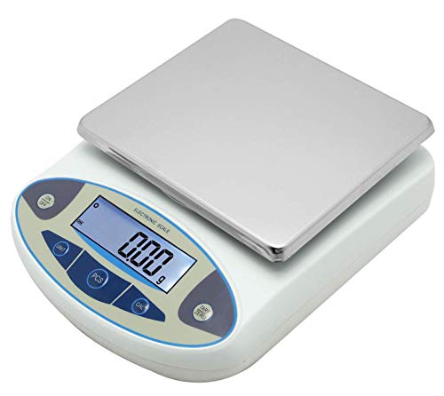 CGOLDENWALL High Precision Lab Digital Scale Analytical Electronic Balance Laboratory Lab Precision Scale Jewelry Scales Kitchen Precision Weighing Electronic Scales 0.01g Calibrated (5000g, 0.01g)