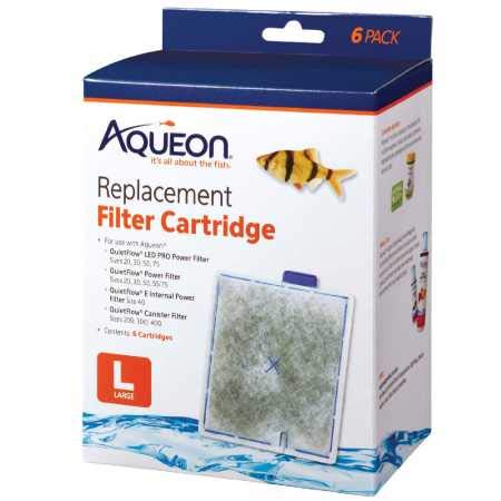 Aqueon Replacement Filter Cartridges Large (6 Pack)