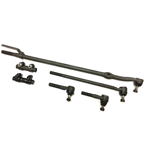 6 Pc Suspension Kit for Ford Bronco F-100 F-150 F-250 & F-350, Center Link Inner & Outer Tie Rod Ends Adjusting Sleeves