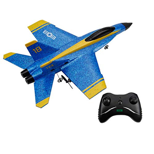 RTF RC Plane Remote Control Airplane,2.4GHz Radio Control F18 Jet Aircraft ,RC Plane for Kids Boys Beginner