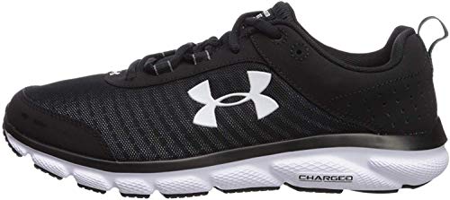 Under Armour mens Charged Assert 8 Running Shoe, Black/Black, 11 US